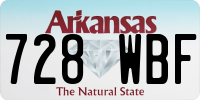 AR license plate 728WBF