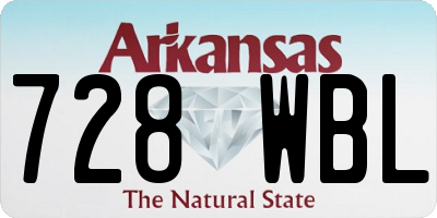 AR license plate 728WBL
