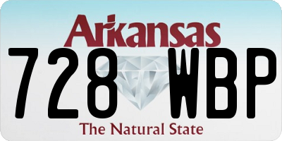 AR license plate 728WBP
