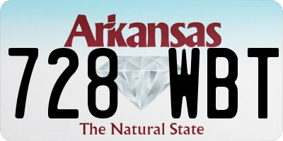 AR license plate 728WBT