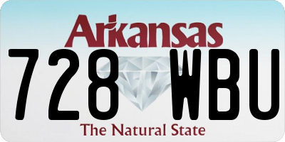 AR license plate 728WBU