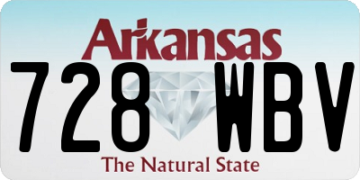 AR license plate 728WBV
