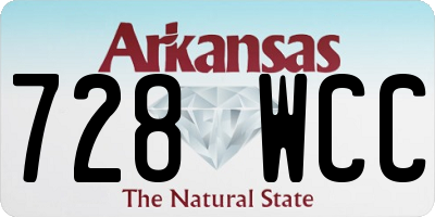 AR license plate 728WCC