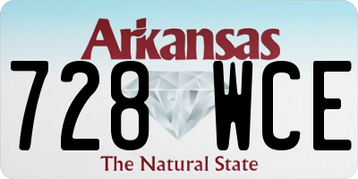 AR license plate 728WCE