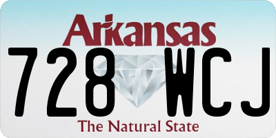 AR license plate 728WCJ