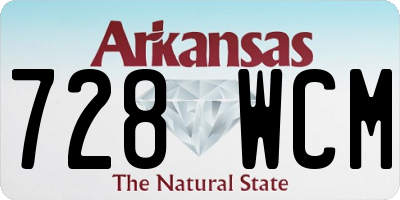 AR license plate 728WCM