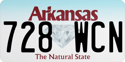 AR license plate 728WCN