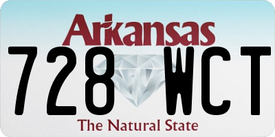 AR license plate 728WCT