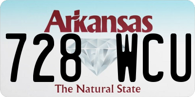 AR license plate 728WCU