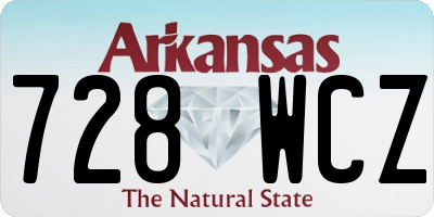 AR license plate 728WCZ