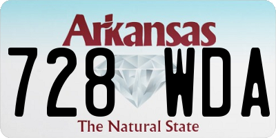 AR license plate 728WDA