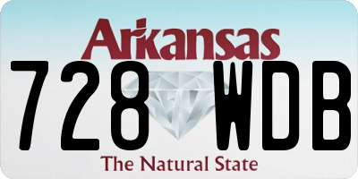 AR license plate 728WDB