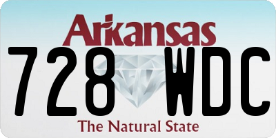 AR license plate 728WDC