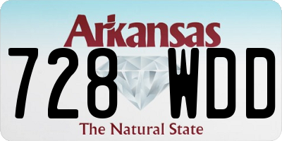 AR license plate 728WDD