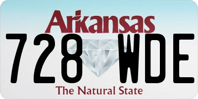 AR license plate 728WDE