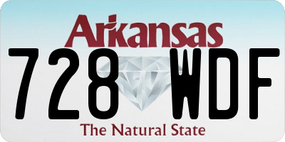 AR license plate 728WDF