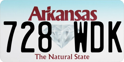 AR license plate 728WDK