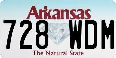 AR license plate 728WDM