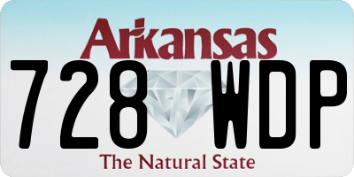 AR license plate 728WDP