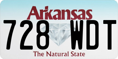 AR license plate 728WDT