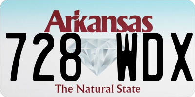 AR license plate 728WDX