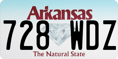 AR license plate 728WDZ