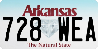 AR license plate 728WEA