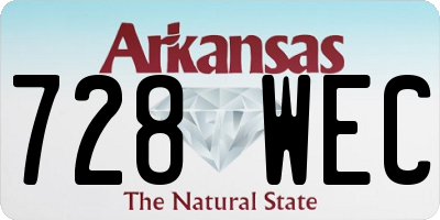 AR license plate 728WEC