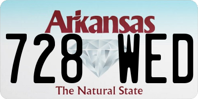 AR license plate 728WED