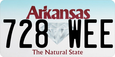AR license plate 728WEE