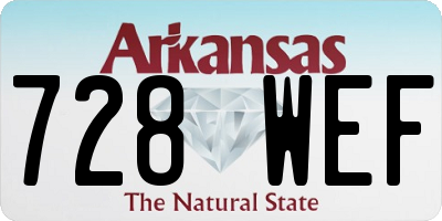 AR license plate 728WEF