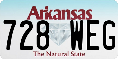 AR license plate 728WEG