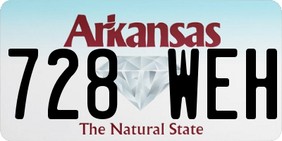 AR license plate 728WEH