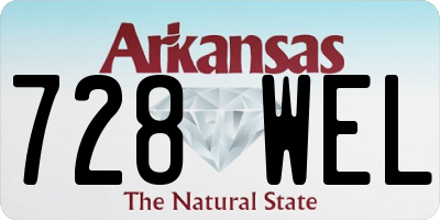 AR license plate 728WEL