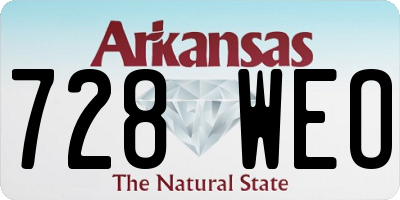 AR license plate 728WEO