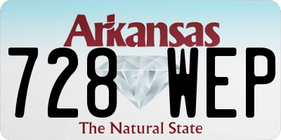 AR license plate 728WEP