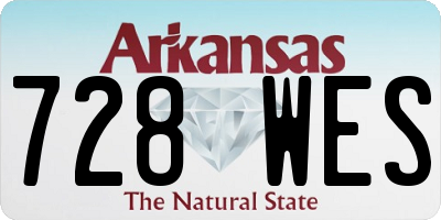 AR license plate 728WES