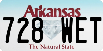 AR license plate 728WET