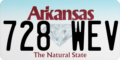 AR license plate 728WEV