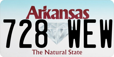 AR license plate 728WEW