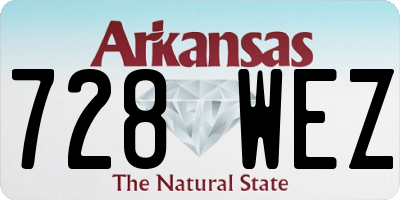 AR license plate 728WEZ