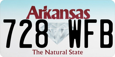 AR license plate 728WFB