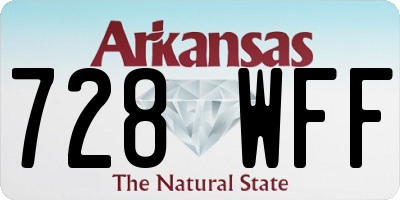 AR license plate 728WFF