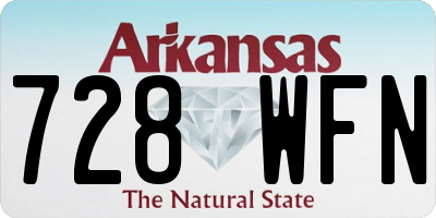 AR license plate 728WFN