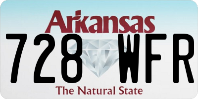AR license plate 728WFR