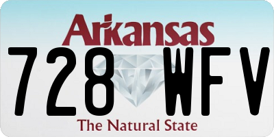 AR license plate 728WFV