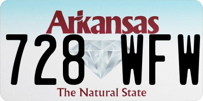 AR license plate 728WFW