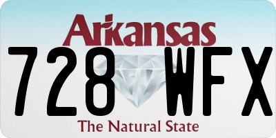 AR license plate 728WFX