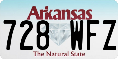 AR license plate 728WFZ
