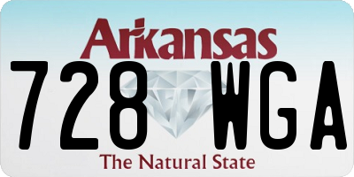 AR license plate 728WGA